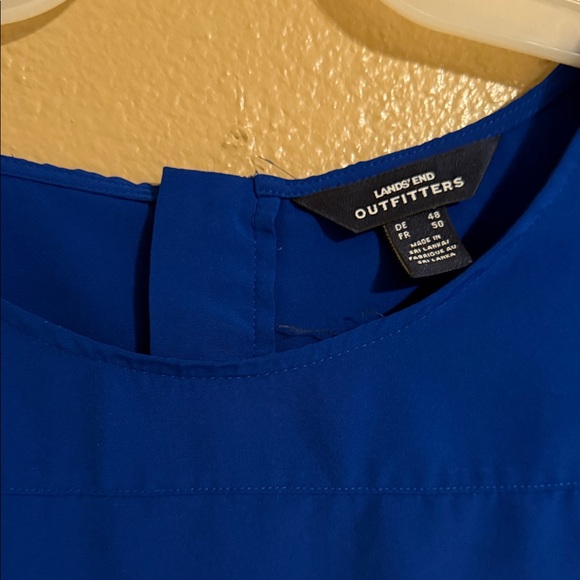 Lands' End Women's Royal Blue Blouse - Picture 2 of 6